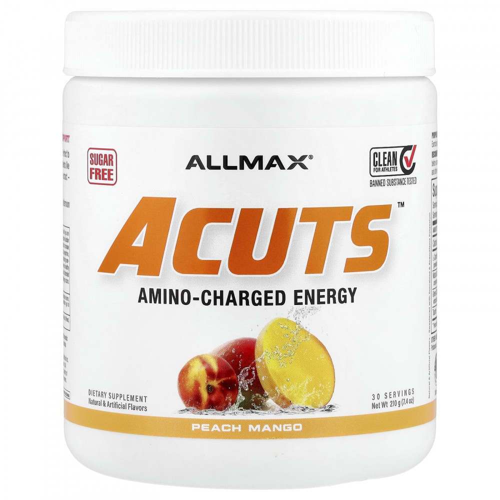 ALLMAX, ACUTS™, аминокислотная добавка, со вкусом персика и манго, 210 г (7,4 унции) в Москве - eco-herb.ru | изображение ALLMAX, ACUTS™, аминокислотная добавка, со вкусом персика и манго, 210 г (7,4 унции) в Москве - eco-herb.ru | фото