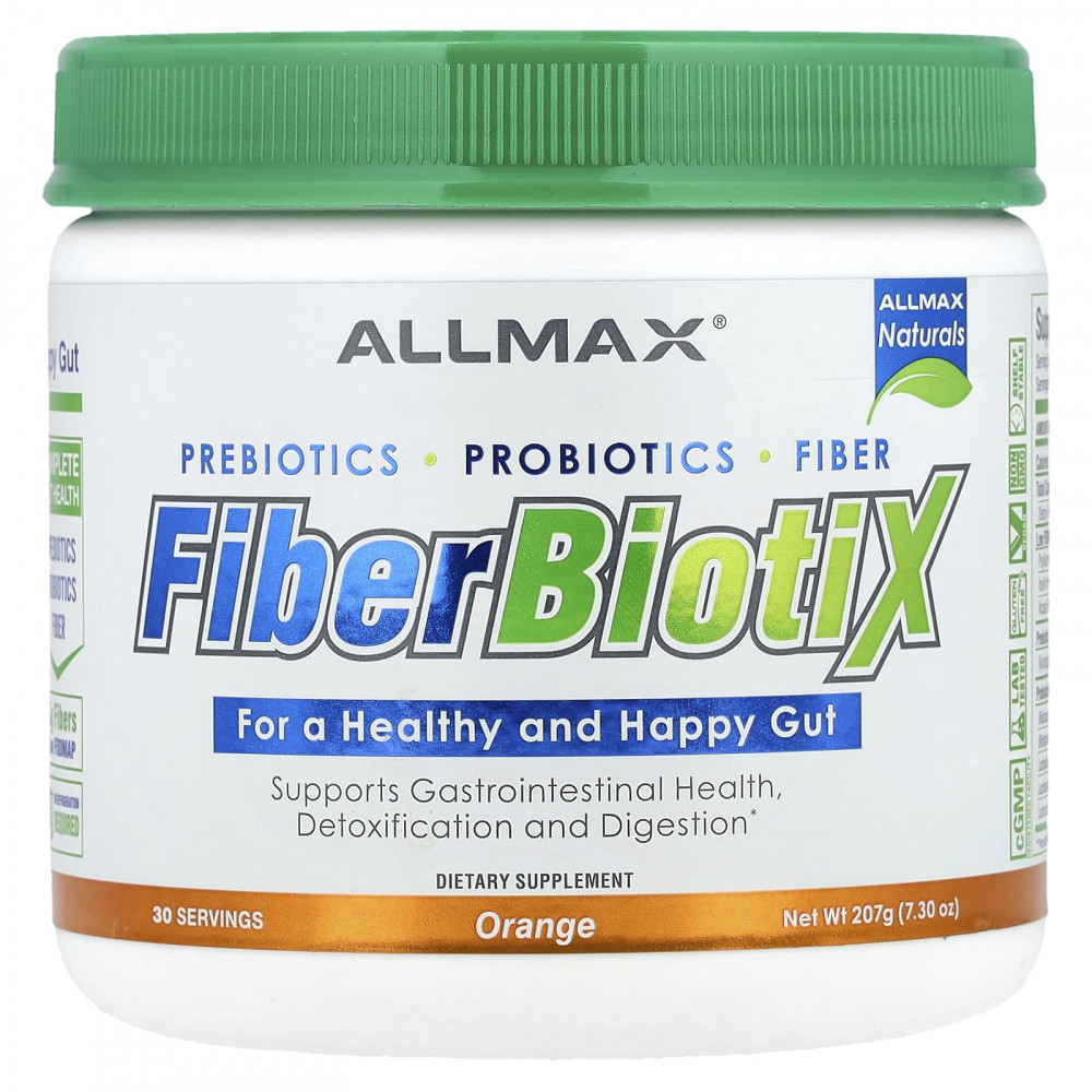 ALLMAX, Fiber BiotiX, апельсин, 207 г (7,3 унции) в Москве - eco-herb.ru | изображение ALLMAX, Fiber BiotiX, апельсин, 207 г (7,3 унции) в Москве - eco-herb.ru | фото
