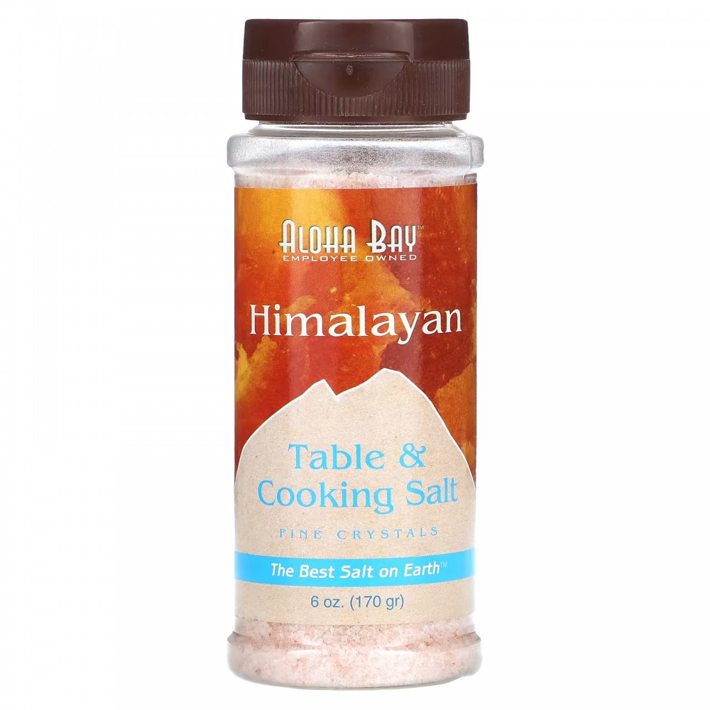 Aloha Bay, Himalayan Table & Cooking Salt, Fine Crystals, 6 oz (170 g) в Москве - eco-herb.ru | фото