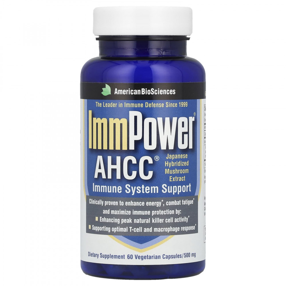 American Biosciences, ImmPower® AHCC®, 500 мг, 60 вегетарианских капсул в Москве - eco-herb.ru | изображение American Biosciences, ImmPower® AHCC®, 500 мг, 60 вегетарианских капсул в Москве - eco-herb.ru | фото