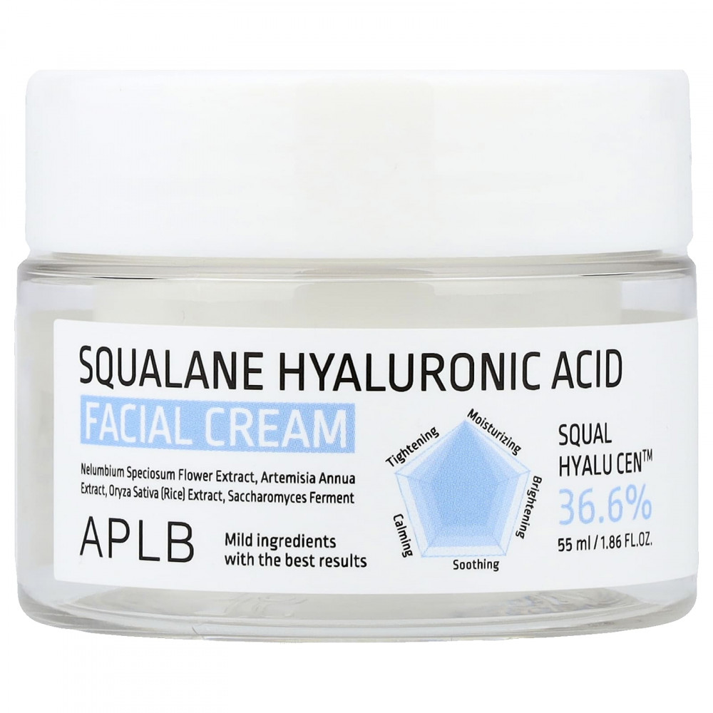 APLB, Крем для лица со скваланом и гиалуроновой кислотой, 55 мл (1,86 жидк. Унции) в Москве - eco-herb.ru | изображение APLB, Крем для лица со скваланом и гиалуроновой кислотой, 55 мл (1,86 жидк. Унции) в Москве - eco-herb.ru | фото