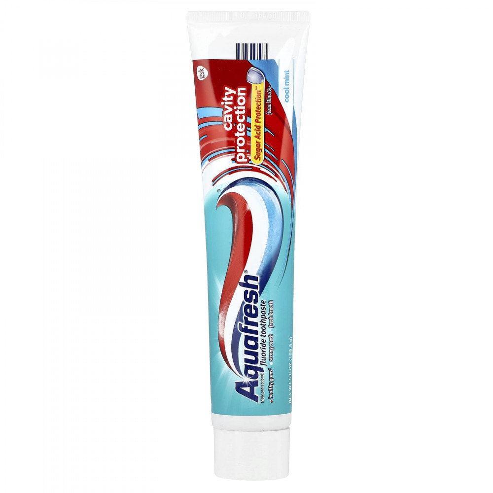 Aquafresh, Зубная паста с фтором Triple Protection®, защита кариеса, холодная мята, 158,8 г (5,6 унции) в Москве - eco-herb.ru | изображение Aquafresh, Зубная паста с фтором Triple Protection®, защита кариеса, холодная мята, 158,8 г (5,6 унции) в Москве - eco-herb.ru | фото
