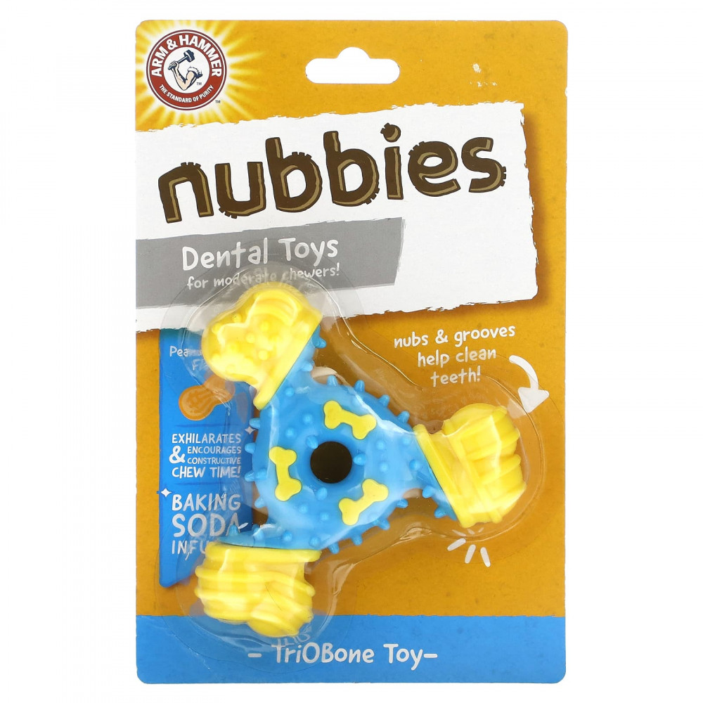 Arm & Hammer, Nubbies, стоматологическая игрушка для массажа десен, TriOBone, арахисовая паста, 1 шт. (Товар снят с продажи) в Москве - eco-herb.ru | изображение Arm & Hammer, Nubbies, стоматологическая игрушка для массажа десен, TriOBone, арахисовая паста, 1 шт. (Товар снят с продажи) в Москве - eco-herb.ru | фото