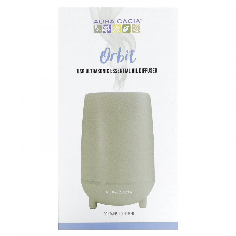 Aura Cacia, Orbit, ультразвуковой диффузор эфирного масла с USB-портом, 1 шт. в Москве - eco-herb.ru | изображение Aura Cacia, Orbit, ультразвуковой диффузор эфирного масла с USB-портом, 1 шт. в Москве - eco-herb.ru | фото