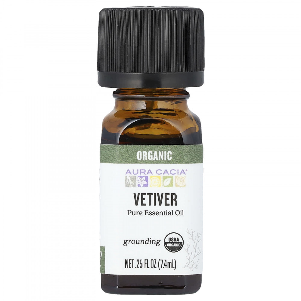 Aura Cacia, Органический ветивер, 0,25 ж. унц. (7,4 мл) в Москве - eco-herb.ru | изображение Aura Cacia, Органический ветивер, 0,25 ж. унц. (7,4 мл) в Москве - eco-herb.ru | фото