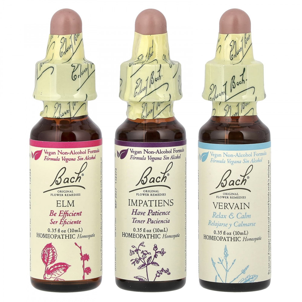 Bach, Original Flower Remedies, набор для мотивации, Get It Done, 3 пипетки, 10 мл (0,35 жидк. унц.) в Москве - eco-herb.ru | изображение Bach, Original Flower Remedies, набор для мотивации, Get It Done, 3 пипетки, 10 мл (0,35 жидк. унц.) в Москве - eco-herb.ru | фото