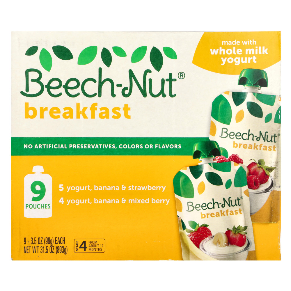 Beech-Nut, завтрак, для детей от 12 месяцев, набор разных вкусов, 9 паучей по 99 г (3,5 унции) в Москве - eco-herb.ru | изображение Beech-Nut, завтрак, для детей от 12 месяцев, набор разных вкусов, 9 паучей по 99 г (3,5 унции) в Москве - eco-herb.ru | фото