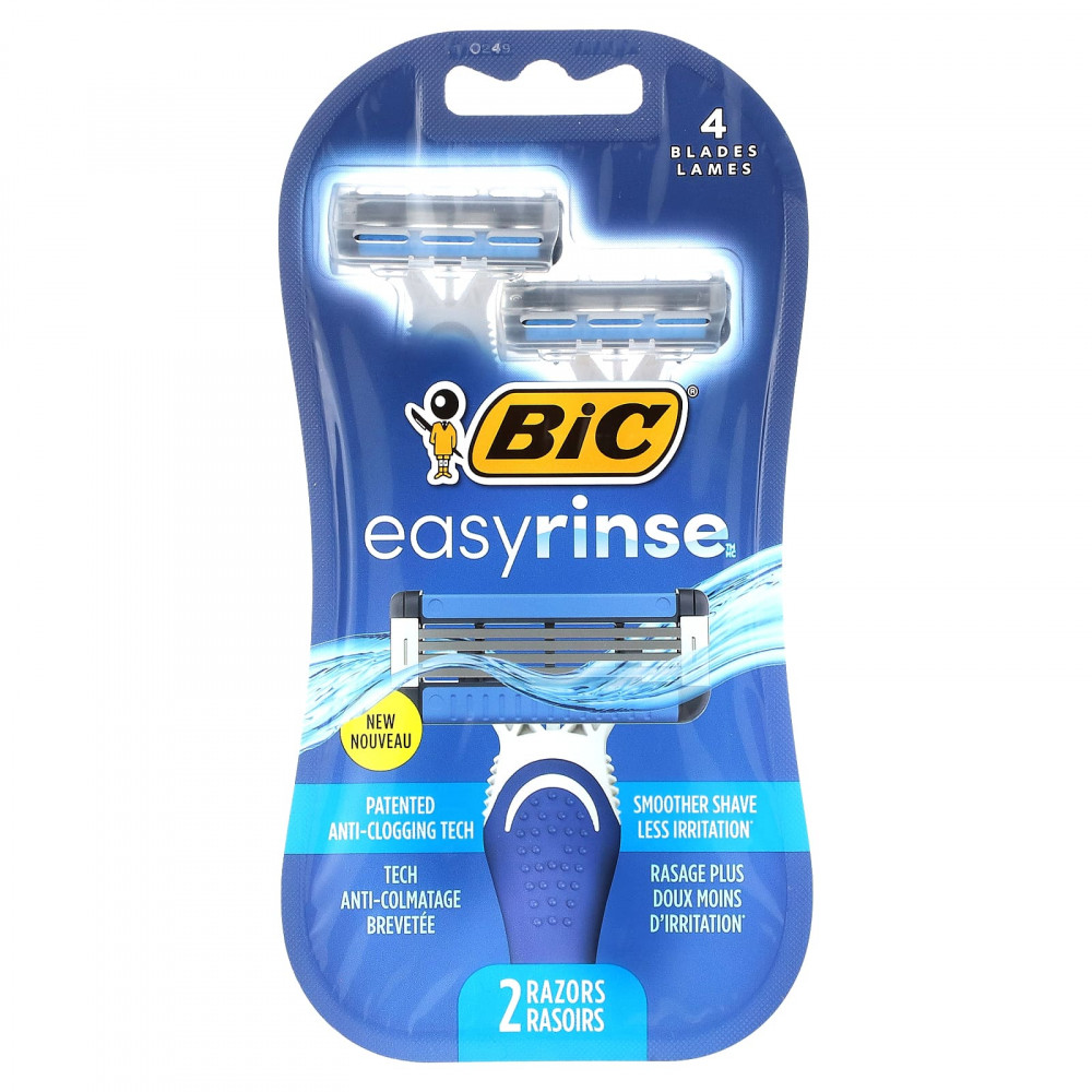 BIC, EasyRinse, одноразовые бритвенные станки для мужчин, 2 шт. (Товар снят с продажи) в Москве - eco-herb.ru | изображение BIC, EasyRinse, одноразовые бритвенные станки для мужчин, 2 шт. (Товар снят с продажи) в Москве - eco-herb.ru | фото