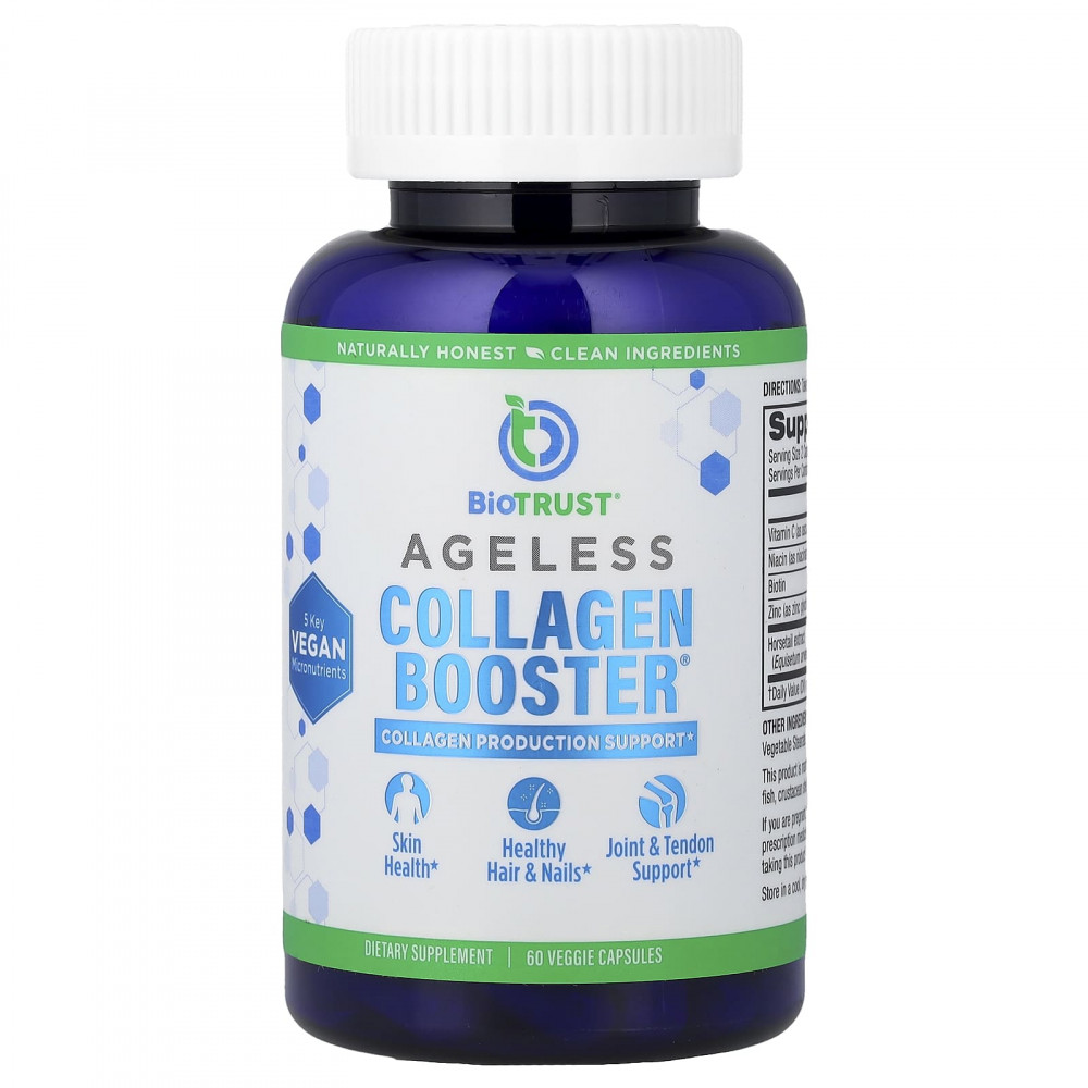 BioTRUST, Ageless Collagen Booster®, 60 растительных капсул в Москве - eco-herb.ru | изображение BioTRUST, Ageless Collagen Booster®, 60 растительных капсул в Москве - eco-herb.ru | фото