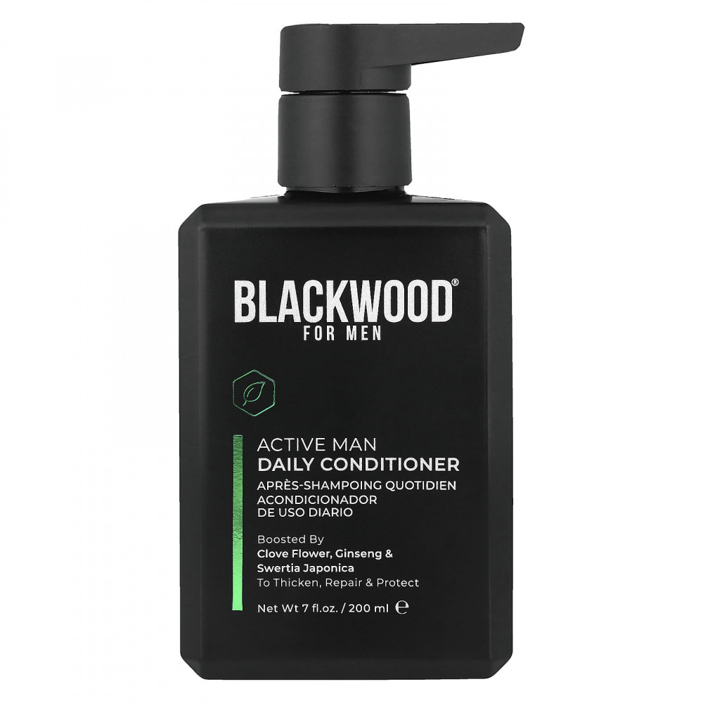 Blackwood For Men, Active Man, кондиционер для ежедневного использования, гвоздика, женьшень и японская свертия, 200 мл (7 жидк. унц.) в Москве - eco-herb.ru | изображение Blackwood For Men, Active Man, кондиционер для ежедневного использования, гвоздика, женьшень и японская свертия, 200 мл (7 жидк. унц.) в Москве - eco-herb.ru | фото