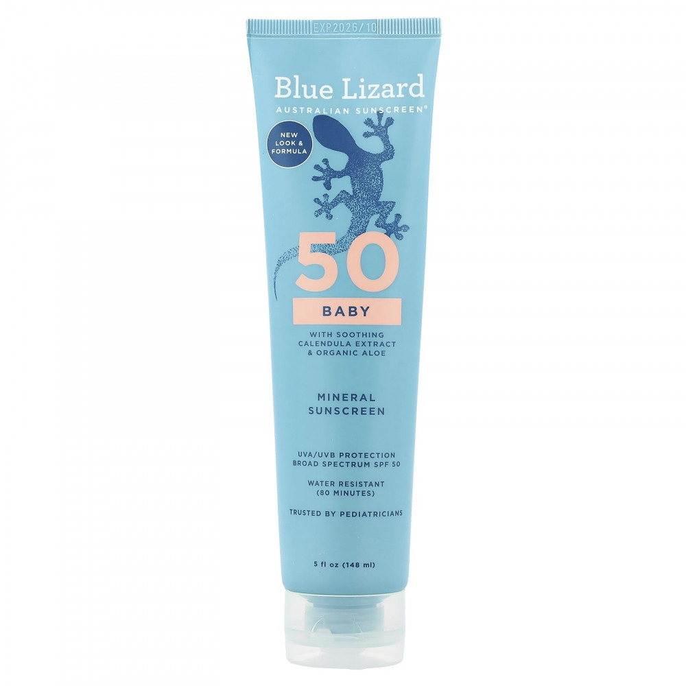 Blue Lizard Australian Sunscreen, детское минеральное солнцезащитное средство, SPF 50, 148 мл (5 жидк. унций) в Москве - eco-herb.ru | изображение Blue Lizard Australian Sunscreen, детское минеральное солнцезащитное средство, SPF 50, 148 мл (5 жидк. унций) в Москве - eco-herb.ru | фото