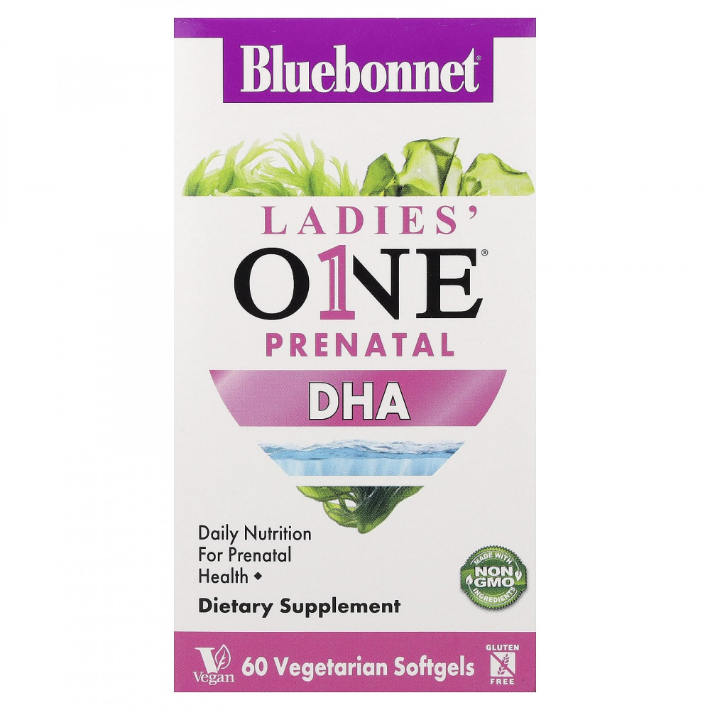 Bluebonnet Nutrition, Ladies' One® Prenatal с ДГК, 60 вегетарианских капсул (200 мг в 1 капсуле) в Москве - eco-herb.ru | изображение Bluebonnet Nutrition, Ladies' One® Prenatal с ДГК, 60 вегетарианских капсул (200 мг в 1 капсуле) в Москве - eco-herb.ru | фото