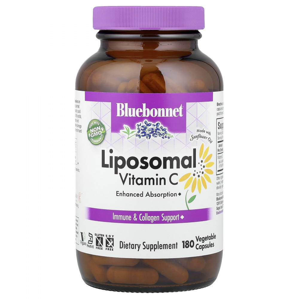 Bluebonnet Nutrition, липосомальный витамин C, 180 растительных капсул (500 мг в 1 капсуле) в Москве - eco-herb.ru | изображение Bluebonnet Nutrition, липосомальный витамин C, 180 растительных капсул (500 мг в 1 капсуле) в Москве - eco-herb.ru | фото