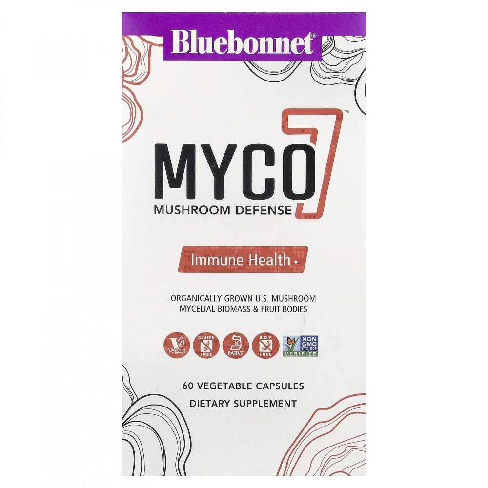 Bluebonnet Nutrition, Myco7™, защита грибов, 60 растительных капсул в Москве - eco-herb.ru | изображение Bluebonnet Nutrition, Myco7™, защита грибов, 60 растительных капсул в Москве - eco-herb.ru | фото