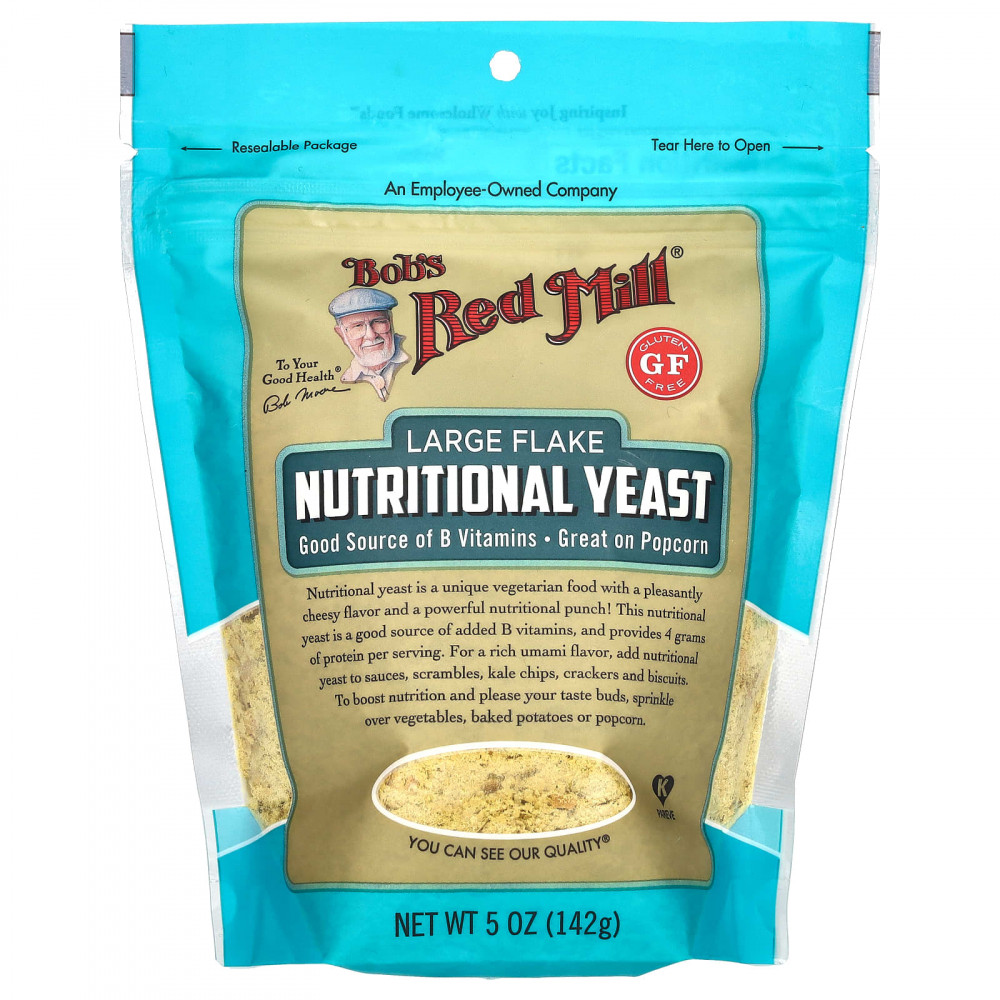 Bob's Red Mill, пищевые дрожжи в больших хлопьях, без глютена, 142 г (5 унций) в Москве - eco-herb.ru | изображение Bob's Red Mill, пищевые дрожжи в больших хлопьях, без глютена, 142 г (5 унций) в Москве - eco-herb.ru | фото