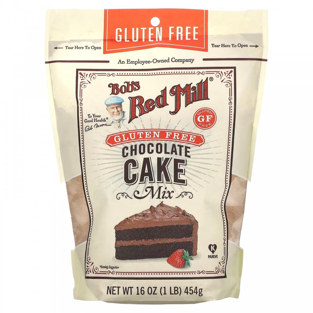 Bob's Red Mill, Gluten Free Chocolate Cake Mix, 1 lb (454 g) в Москве - eco-herb.ru | фото