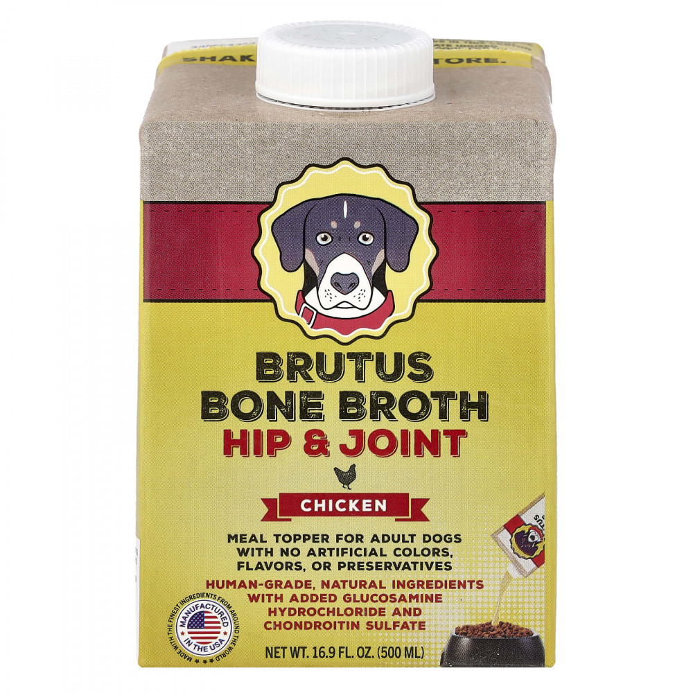 Brutus Bone Broth, добавка для бедер и суставов, для взрослых собак, курица, 500 мл (16,9 жидк. унции) в Москве - eco-herb.ru | изображение Brutus Bone Broth, добавка для бедер и суставов, для взрослых собак, курица, 500 мл (16,9 жидк. унции) в Москве - eco-herb.ru | фото