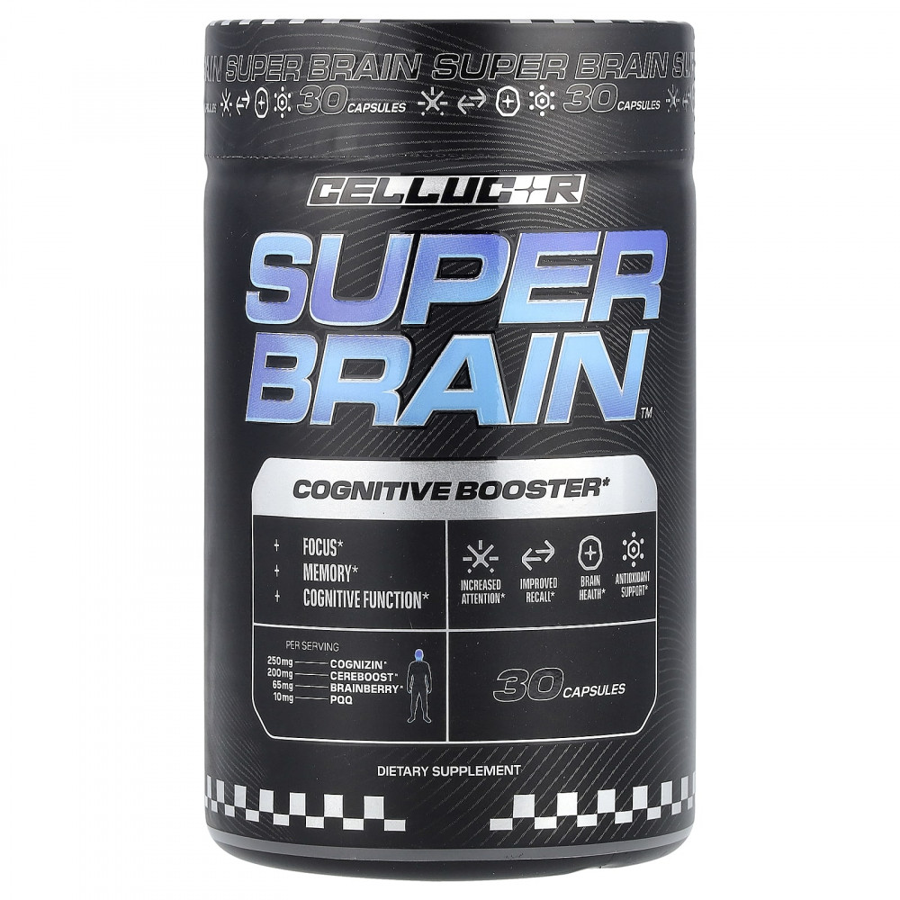 C4 / Cellucor, Super Brain™, 30 капсул в Москве - eco-herb.ru | изображение C4 / Cellucor, Super Brain™, 30 капсул в Москве - eco-herb.ru | фото
