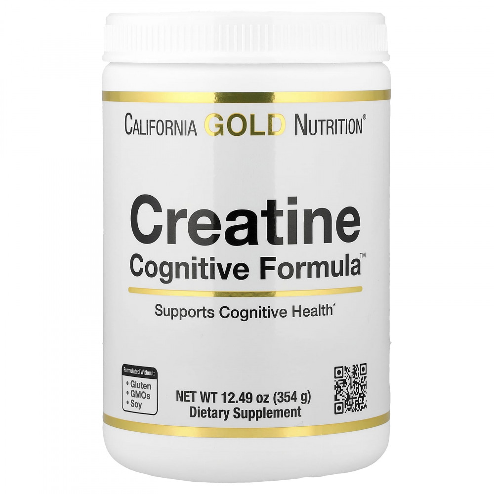 California Gold Nutrition, Creatine Cognitive Formula™, с L-лейцином, голубикой, кокосом и экстрактом винограда, 354 г в Москве - eco-herb.ru | изображение California Gold Nutrition, Creatine Cognitive Formula™, с L-лейцином, голубикой, кокосом и экстрактом винограда, 354 г в Москве - eco-herb.ru | фото