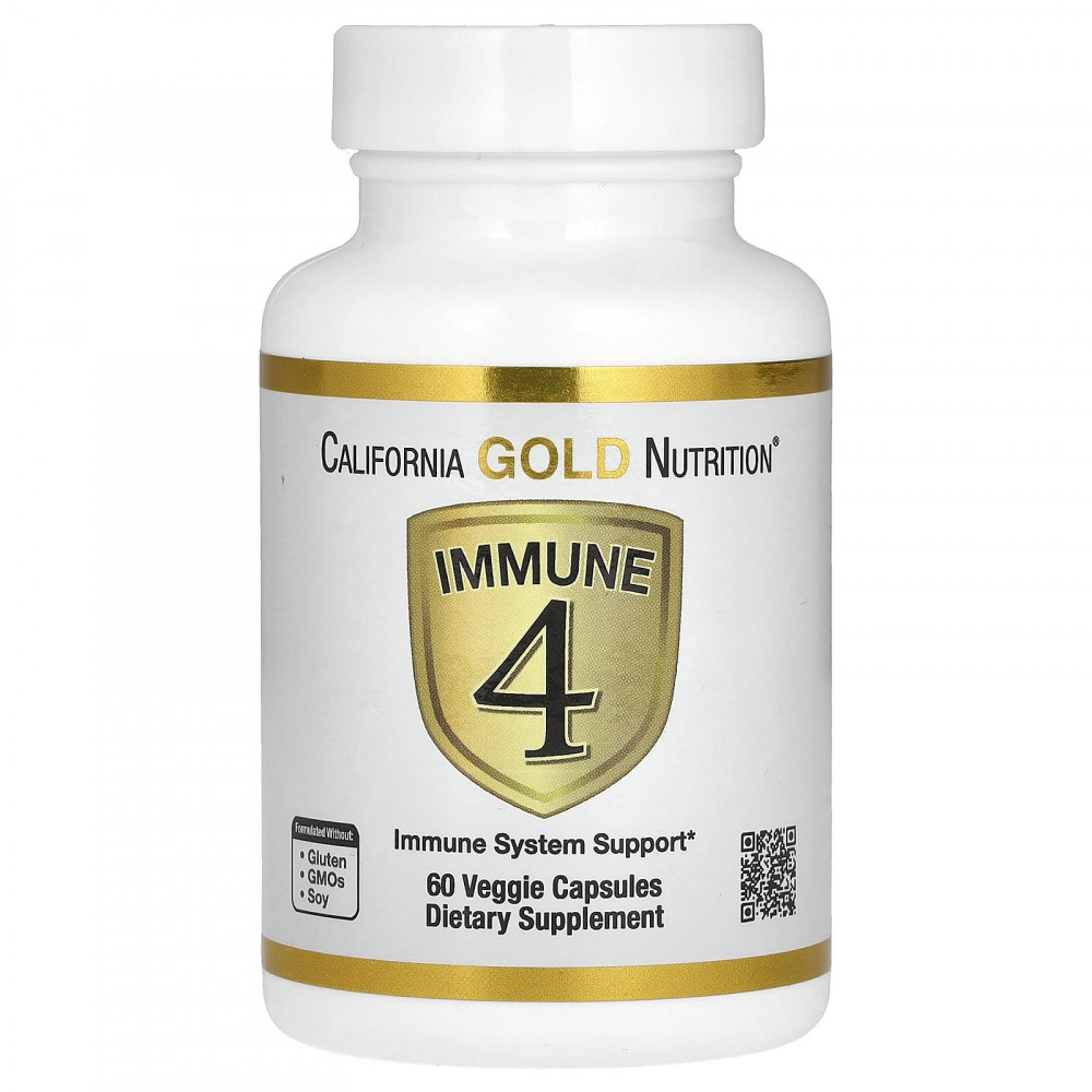 California Gold Nutrition, Immune 4, средство для укрепления иммунитета, 60 вегетарианских капсул (Товар снят с продажи) в Москве - eco-herb.ru | изображение California Gold Nutrition, Immune 4, средство для укрепления иммунитета, 60 вегетарианских капсул (Товар снят с продажи) в Москве - eco-herb.ru | фото