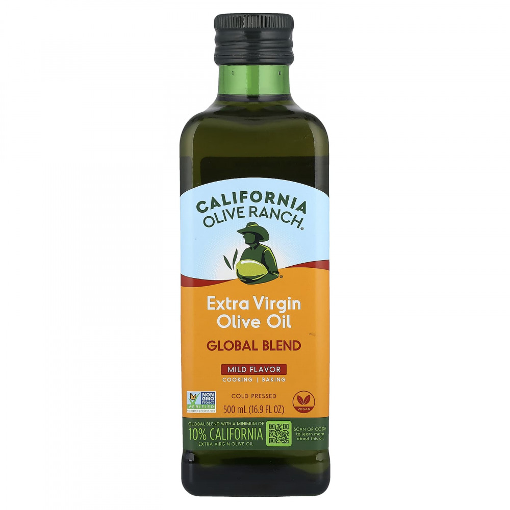 California Olive Ranch, нерафинированное оливковое масло высшего качества, смесь Global Blend, нежирный вкус, 500 мл (16,9 жидк. унции) в Москве - eco-herb.ru | изображение California Olive Ranch, нерафинированное оливковое масло высшего качества, смесь Global Blend, нежирный вкус, 500 мл (16,9 жидк. унции) в Москве - eco-herb.ru | фото