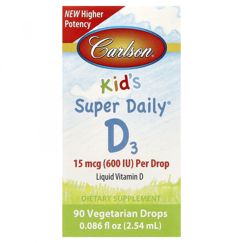 Carlson, Kid's Super Daily® D3, 2,54 мл (0,086 жидк. унции) в Москве - eco-herb.ru | изображение Carlson, Kid's Super Daily® D3, 2,54 мл (0,086 жидк. унции) в Москве - eco-herb.ru | фото