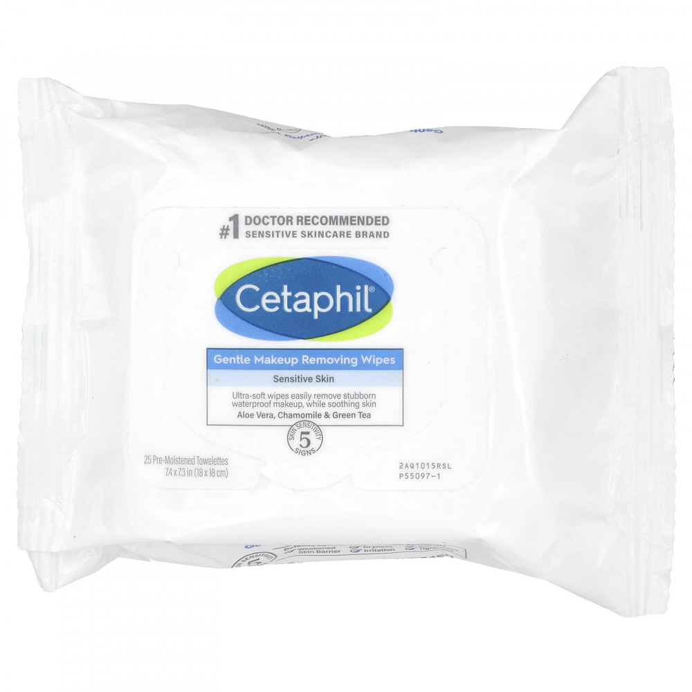 Cetaphil, Салфетки для деликатного снятия макияжа, 25 влажных салфеток в Москве - eco-herb.ru | изображение Cetaphil, Салфетки для деликатного снятия макияжа, 25 влажных салфеток в Москве - eco-herb.ru | фото