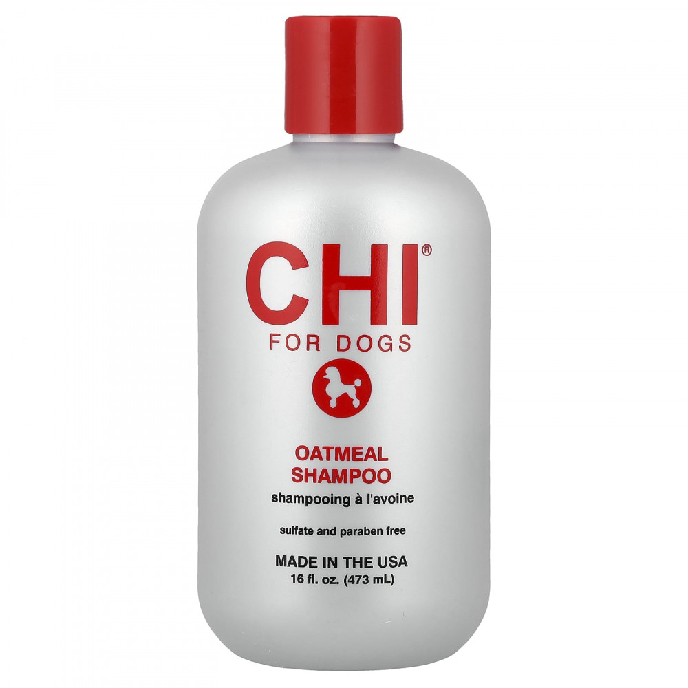CHI for Dogs, шампунь с овсянкой, для собак, 473 мл (16 жидк. унций) в Москве - eco-herb.ru | изображение CHI for Dogs, шампунь с овсянкой, для собак, 473 мл (16 жидк. унций) в Москве - eco-herb.ru | фото