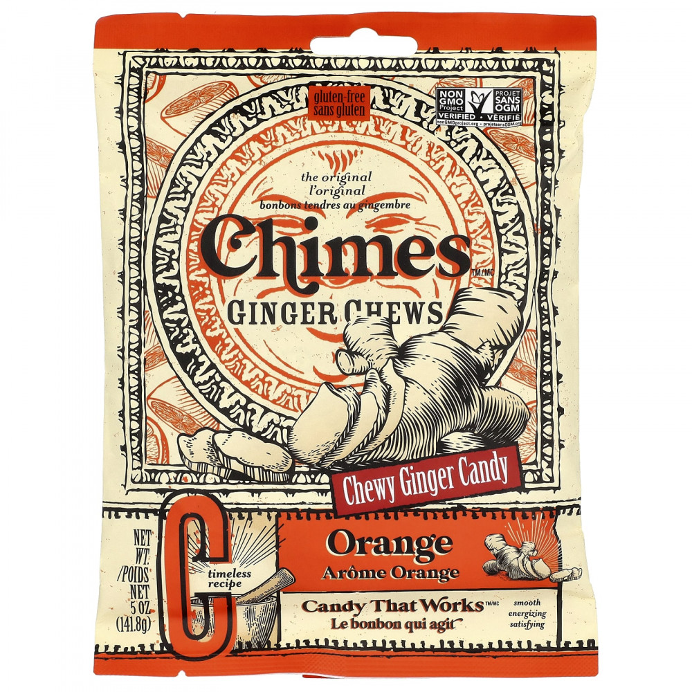 Chimes, жевательные таблетки с имбирем, со вкусом апельсина, 141,8 г (5 унций) в Москве - eco-herb.ru | изображение Chimes, жевательные таблетки с имбирем, со вкусом апельсина, 141,8 г (5 унций) в Москве - eco-herb.ru | фото