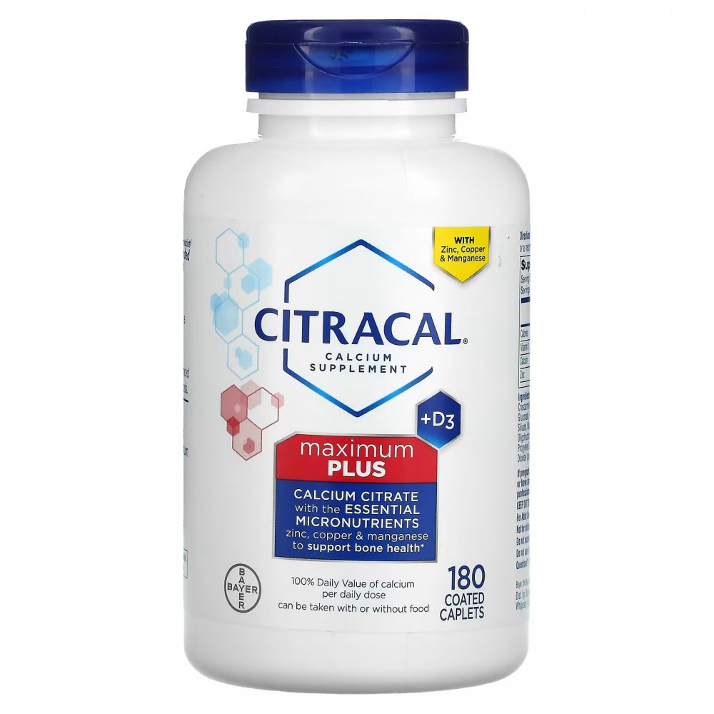 Citracal, Maximum Plus + D3, 180 капсул в оболочке купить в Москве