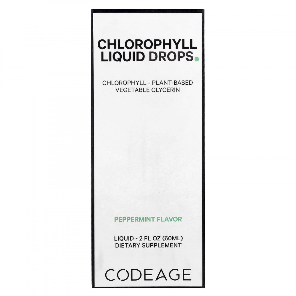 Codeage, Chlorophyll Liquid Drops, перечная мята, 60 мл (2 жидк. Унции) в Москве - eco-herb.ru | изображение Codeage, Chlorophyll Liquid Drops, перечная мята, 60 мл (2 жидк. Унции) в Москве - eco-herb.ru | фото