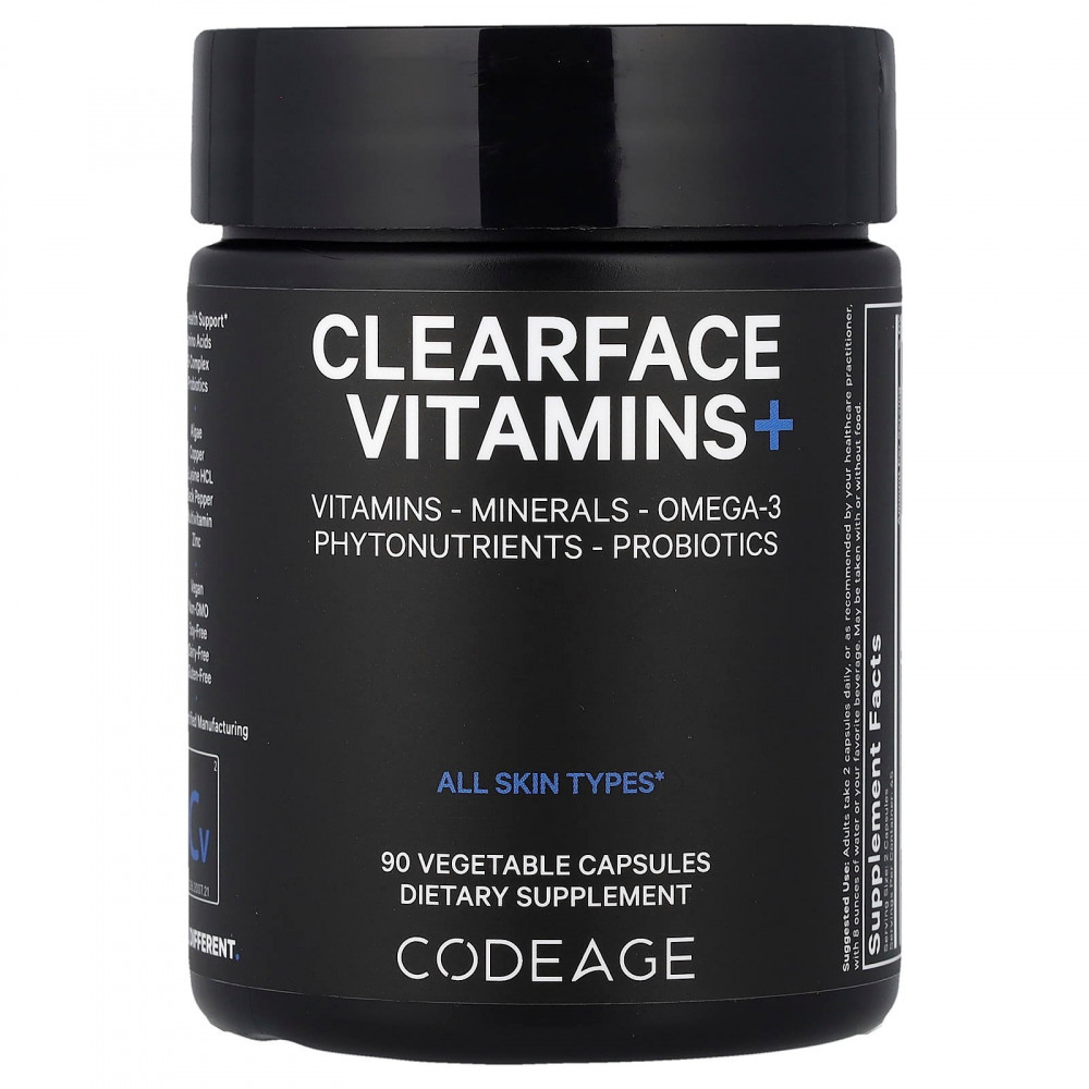 Codeage, Clearface Vitamins +, 90 растительных капсул в Москве - eco-herb.ru | изображение Codeage, Clearface Vitamins +, 90 растительных капсул в Москве - eco-herb.ru | фото