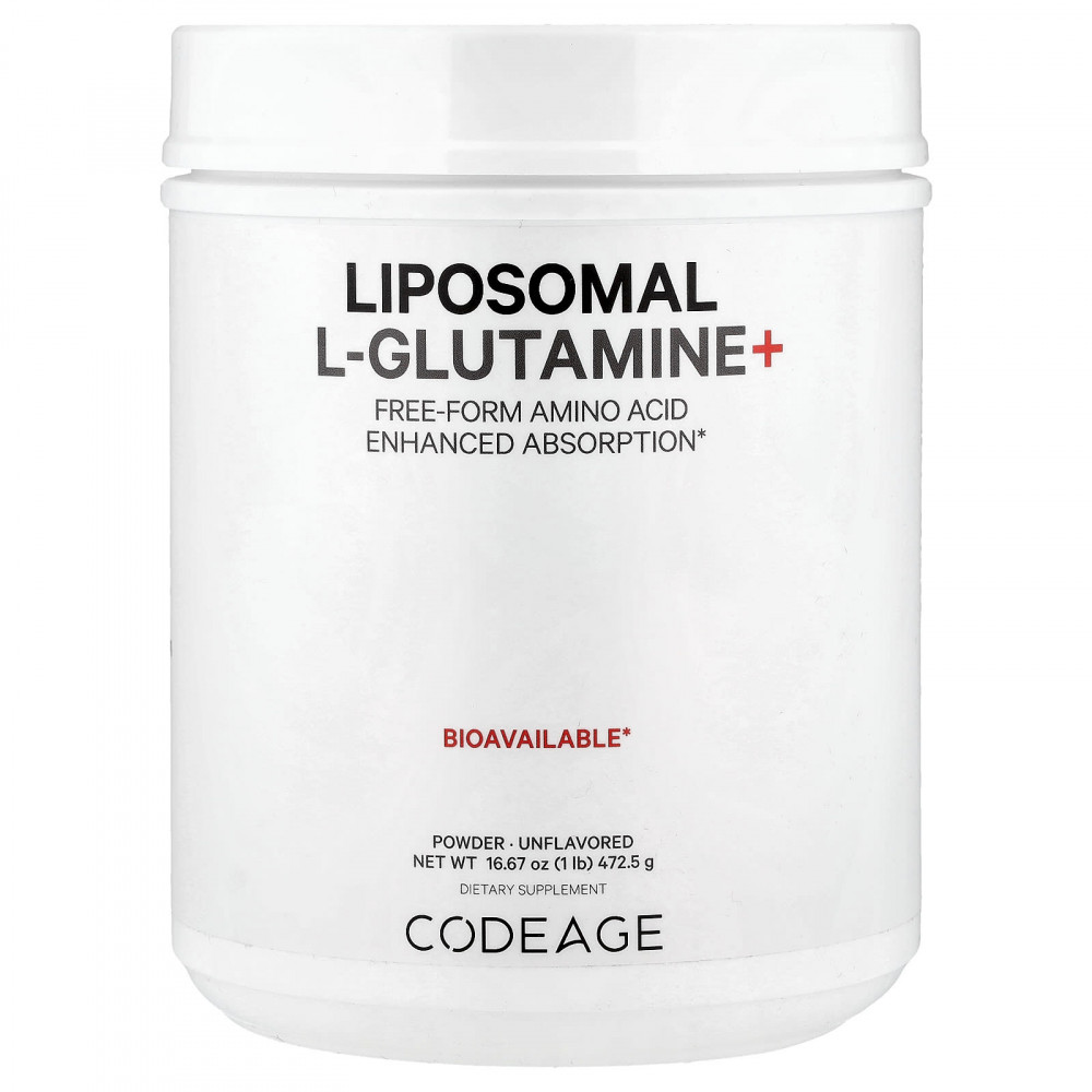 Codeage, Липосомальный L-глютамин + порошок, без ароматизаторов, 472,5 г (16,67 унции) в Москве - eco-herb.ru | изображение Codeage, Липосомальный L-глютамин + порошок, без ароматизаторов, 472,5 г (16,67 унции) в Москве - eco-herb.ru | фото