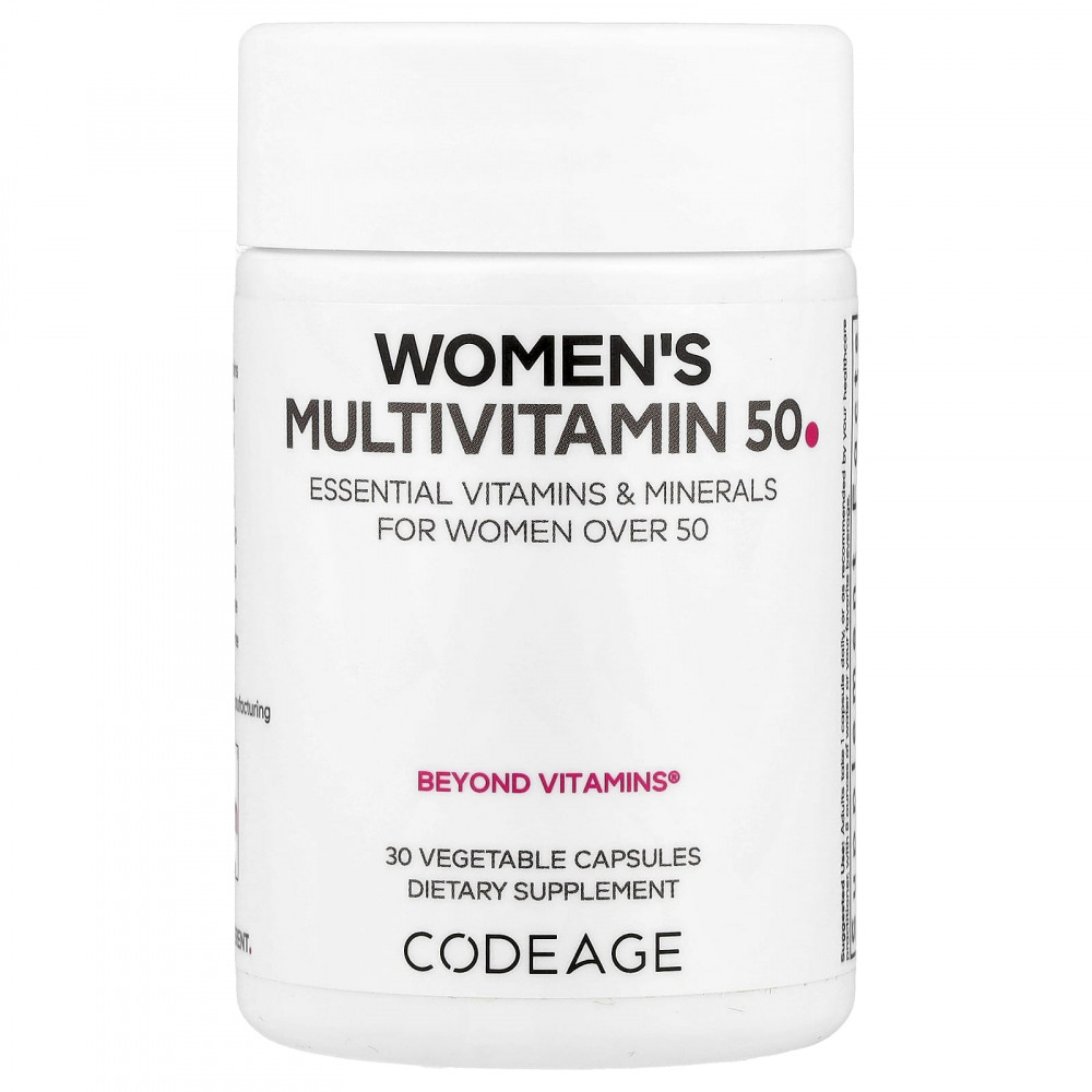 Codeage, Multivitamin 50, мультивитамины для женщин, 30 растительных капсул в Москве - eco-herb.ru | изображение Codeage, Multivitamin 50, мультивитамины для женщин, 30 растительных капсул в Москве - eco-herb.ru | фото