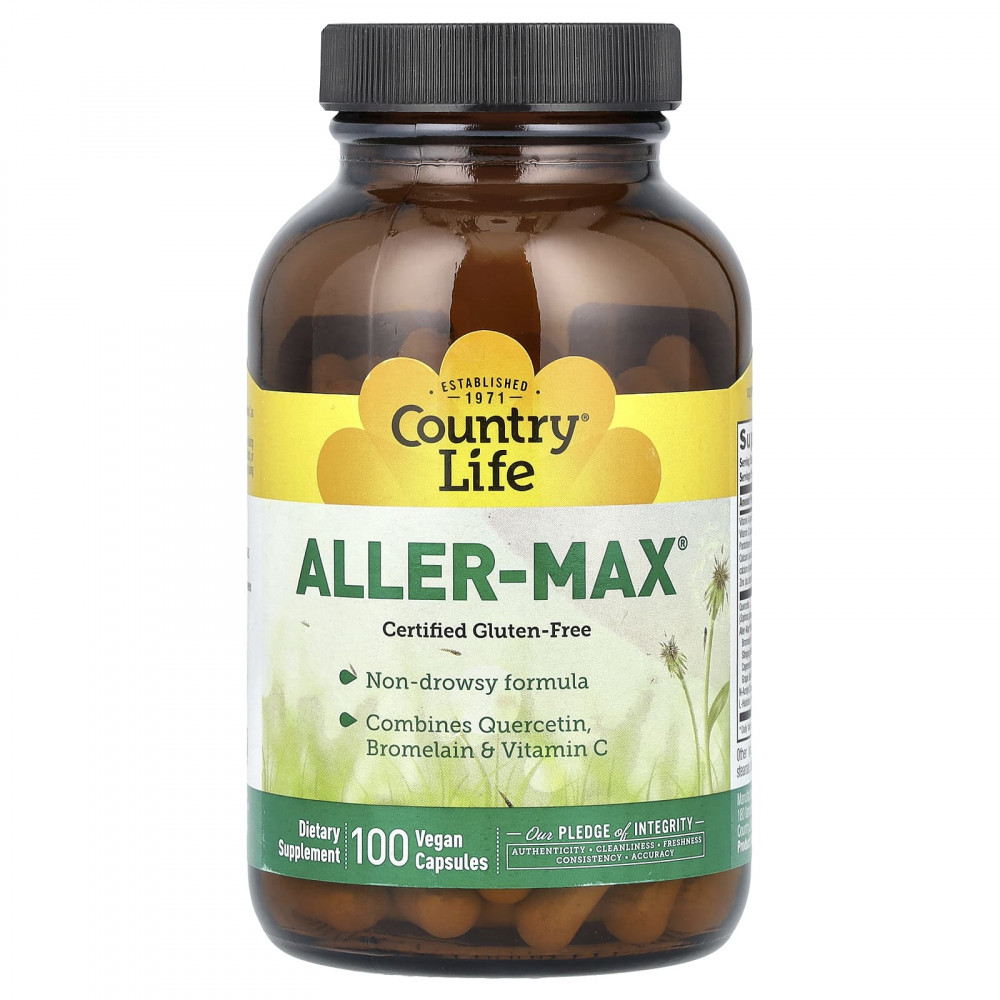 Country Life, Aller-Max, 100 веганских капсул в Москве - eco-herb.ru | изображение Country Life, Aller-Max, 100 веганских капсул в Москве - eco-herb.ru | фото