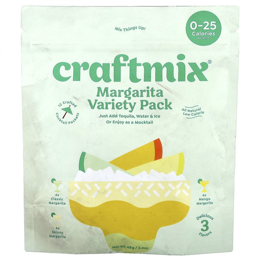 Craftmix, Margarita, ассорти вкусов, 12 пакетиков по 68 г (2,4 унции) в Москве - eco-herb.ru | изображение Craftmix, Margarita, ассорти вкусов, 12 пакетиков по 68 г (2,4 унции) в Москве - eco-herb.ru | фото