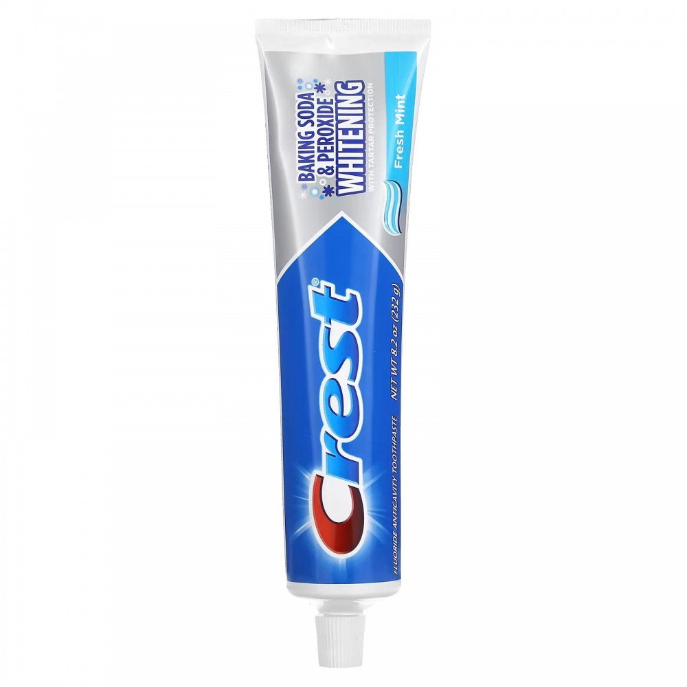 Crest, Baking Soda & Peroxide Whitening Fluoride Toothpaste, Fresh Mint, 8.2 oz (232 g) в Москве - eco-herb.ru | фото