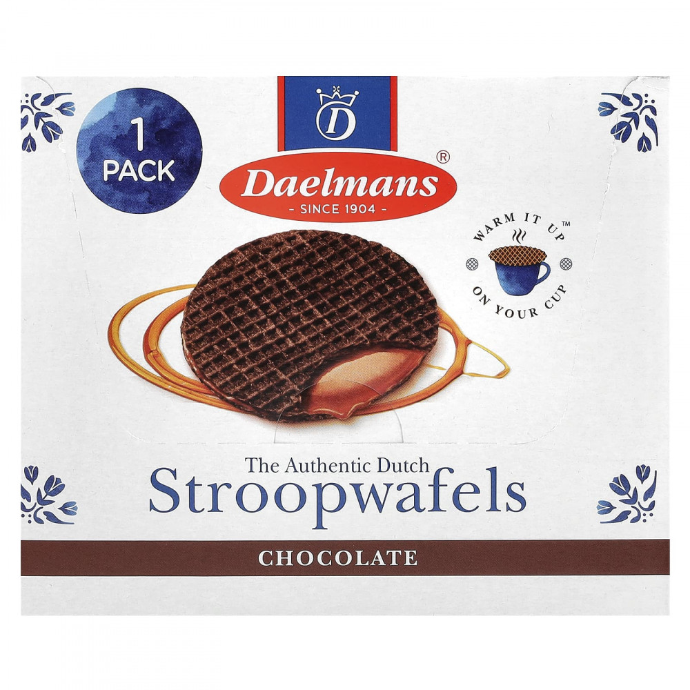 Daelmans, Stroopwafels, шоколад, 24 вафли, 36 г (1,27 унции) в Москве - eco-herb.ru | изображение Daelmans, Stroopwafels, шоколад, 24 вафли, 36 г (1,27 унции) в Москве - eco-herb.ru | фото