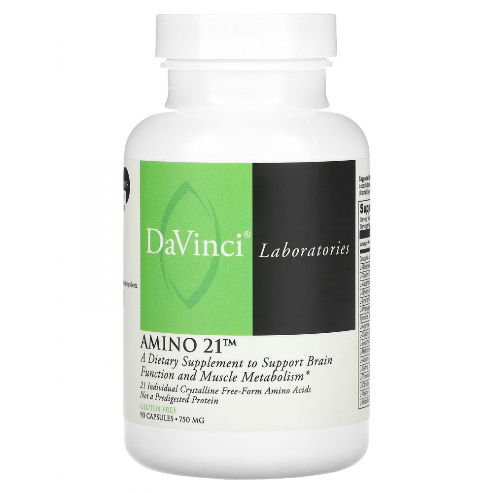 DaVinci Laboratories, Amino 21, 750 мг, 90 капсул в Москве - eco-herb.ru | изображение DaVinci Laboratories, Amino 21, 750 мг, 90 капсул в Москве - eco-herb.ru | фото