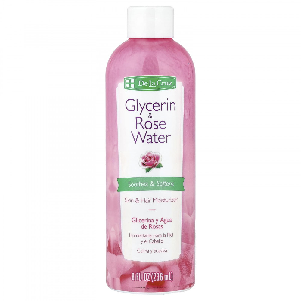 De La Cruz, Глицерин и розовая вода, увлажняющее средство для кожи и волос, 236 мл (8 жидк. унц.) в Москве - eco-herb.ru | изображение De La Cruz, Глицерин и розовая вода, увлажняющее средство для кожи и волос, 236 мл (8 жидк. унц.) в Москве - eco-herb.ru | фото