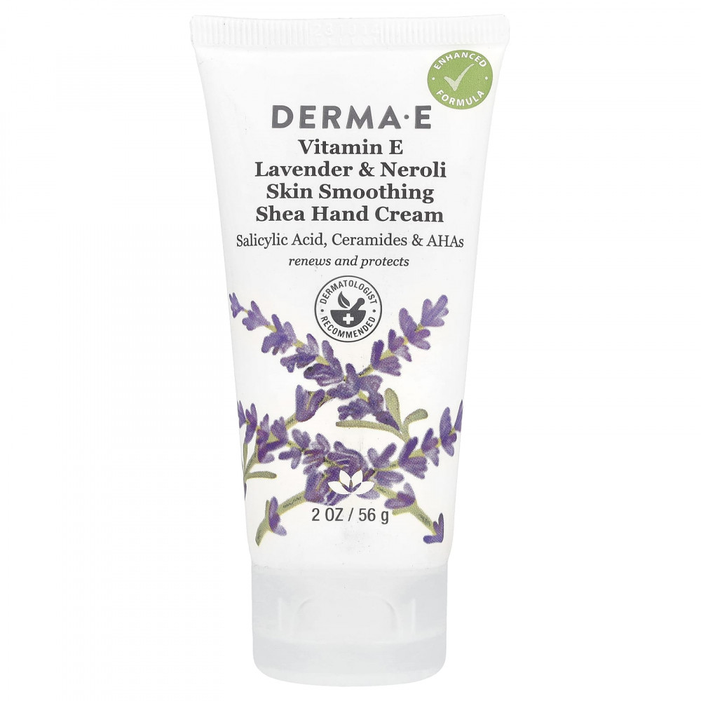 DERMA E, Крем для рук ши, разглаживающий кожу, витамин E, лаванда и нероли, 56 г (2 унции) в Москве - eco-herb.ru | изображение DERMA E, Крем для рук ши, разглаживающий кожу, витамин E, лаванда и нероли, 56 г (2 унции) в Москве - eco-herb.ru | фото