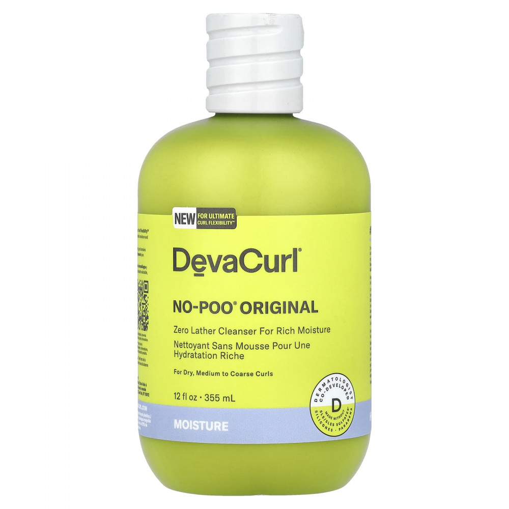 DevaCurl, No-Poo ® Original, очищающее средство без пены, для сухих, средних и жестких локонов, 355 мл (12 жидк. Унций) в Москве - eco-herb.ru | изображение DevaCurl, No-Poo ® Original, очищающее средство без пены, для сухих, средних и жестких локонов, 355 мл (12 жидк. Унций) в Москве - eco-herb.ru | фото