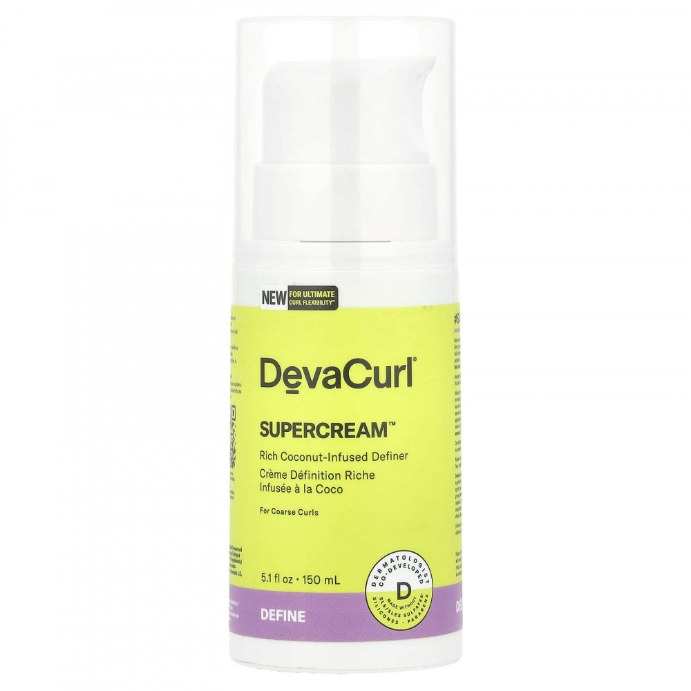 DevaCurl, Supercream ™, насыщенный определяющий крем с кокосом, для жестких локонов, 150 мл (5,1 жидк. Унции) в Москве - eco-herb.ru | изображение DevaCurl, Supercream ™, насыщенный определяющий крем с кокосом, для жестких локонов, 150 мл (5,1 жидк. Унции) в Москве - eco-herb.ru | фото