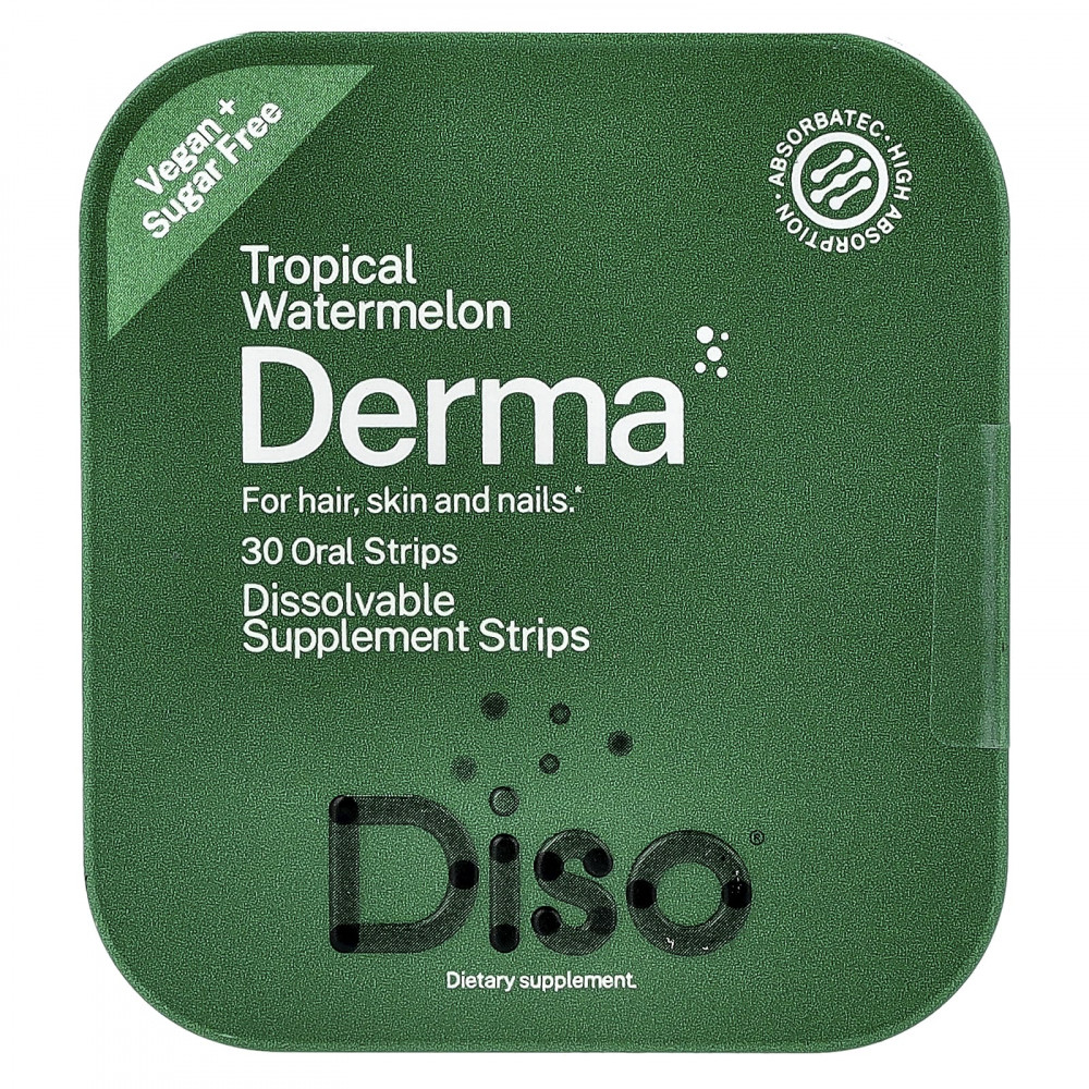 Diso, Derma, тропический арбуз, 30 полосок для полости рта в Москве - eco-herb.ru | изображение Diso, Derma, тропический арбуз, 30 полосок для полости рта в Москве - eco-herb.ru | фото