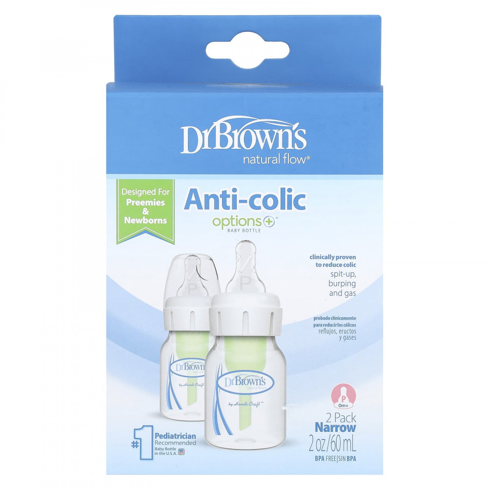 Dr. Brown's, Natural Flow®, Anti-colic Параметры+™, бутылочка для детей от 0 месяцев, 2 шт. в упаковке, 60 мл (2 унции) в Москве - eco-herb.ru | изображение Dr. Brown's, Natural Flow®, Anti-colic Параметры+™, бутылочка для детей от 0 месяцев, 2 шт. в упаковке, 60 мл (2 унции) в Москве - eco-herb.ru | фото