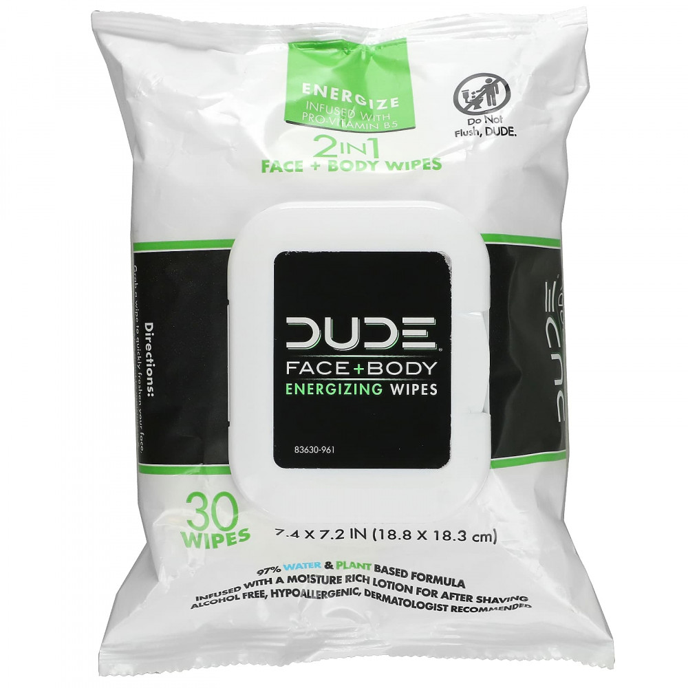 Dude Products, Тонизирующие салфетки для лица и тела, 30 салфеток (Товар снят с продажи) в Москве - eco-herb.ru | изображение Dude Products, Тонизирующие салфетки для лица и тела, 30 салфеток (Товар снят с продажи) в Москве - eco-herb.ru | фото