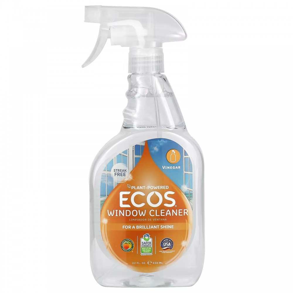 Earth Friendly Products, Ecos, средство для мытья окон, 650 мл (22 жидк. Унции) в Москве - eco-herb.ru | фото