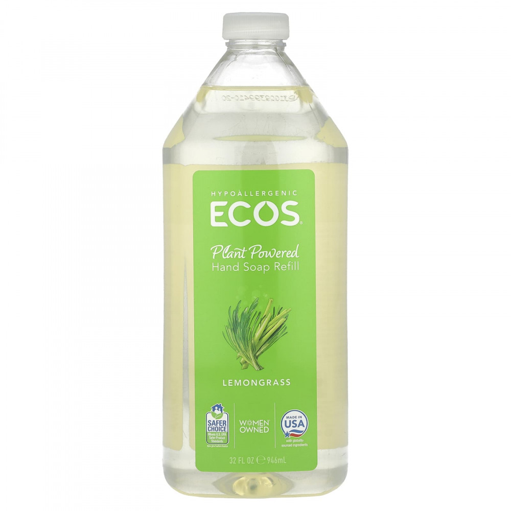 Earth Friendly Products, Ecos®, запасное мыло для рук на растительной основе, лемонграсс, 946 мл (32 жидк. Унции) в Москве - eco-herb.ru | изображение Earth Friendly Products, Ecos®, запасное мыло для рук на растительной основе, лемонграсс, 946 мл (32 жидк. Унции) в Москве - eco-herb.ru | фото