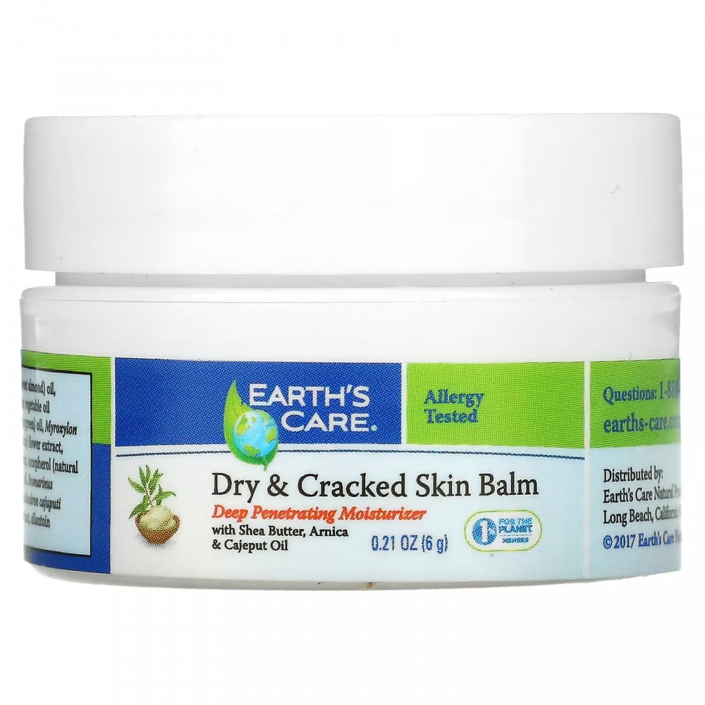 Earths Care, Dry & Cracked Skin Balm, 0.21 oz (6 g) в Москве - eco-herb.ru | фото