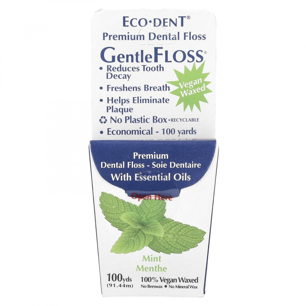 Eco-Dent, GentleFloss®, мята, 91,44 м (100 ярдов) (Товар снят с продажи) в Москве - eco-herb.ru | изображение Eco-Dent, GentleFloss®, мята, 91,44 м (100 ярдов) (Товар снят с продажи) в Москве - eco-herb.ru | фото